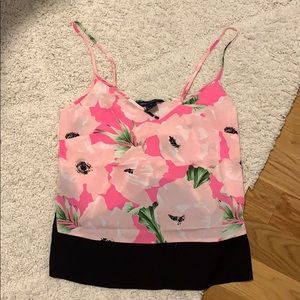 French Connection spaghetti strap floral top